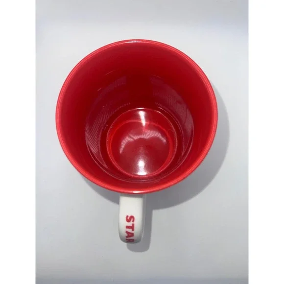 Starbucks 2008 International Languages Mug 16 OZ Red Orange Y2K Coffee Tea - Picture 5 of 9